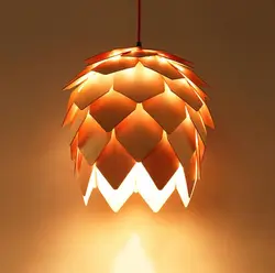 Лофт дерево творческий простой подвесной светильник современная мода лампы для мотоциклов Для обеденная ресторан спальня гостиная форма