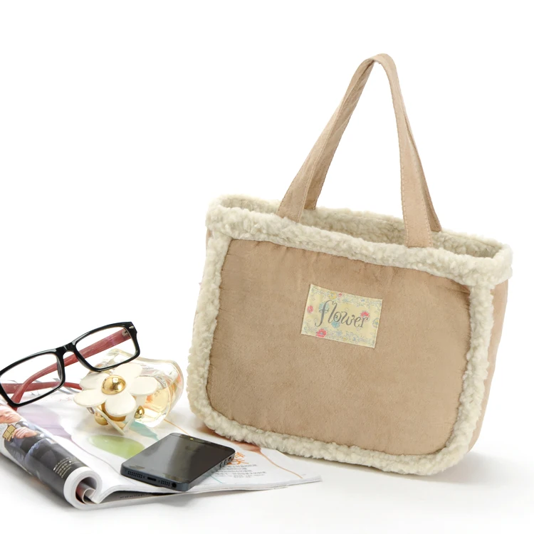 Plush Lunch Bag Thermal Food Picnic Lunch Bags for Women kids Totes