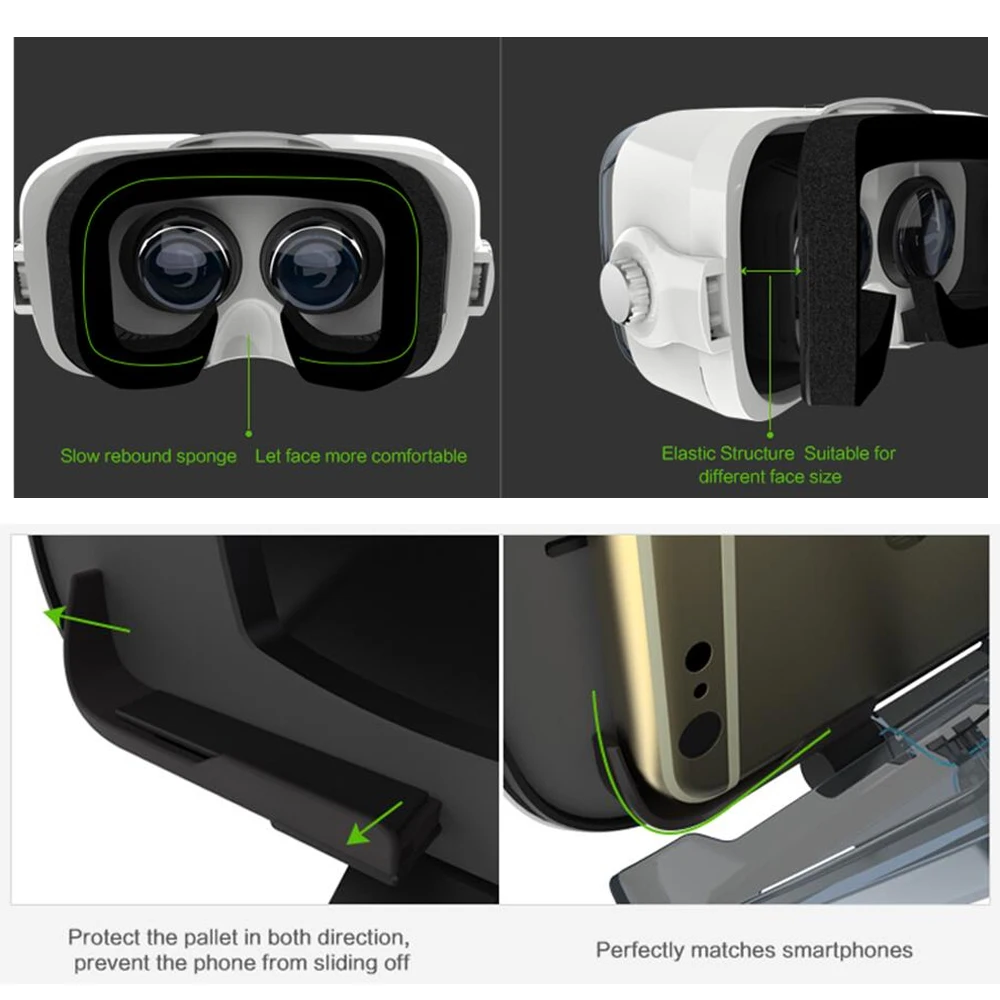 Очки виртуальной реальности BOBOVR Z4 3D шлем кожи и картона VR очки виртуальная