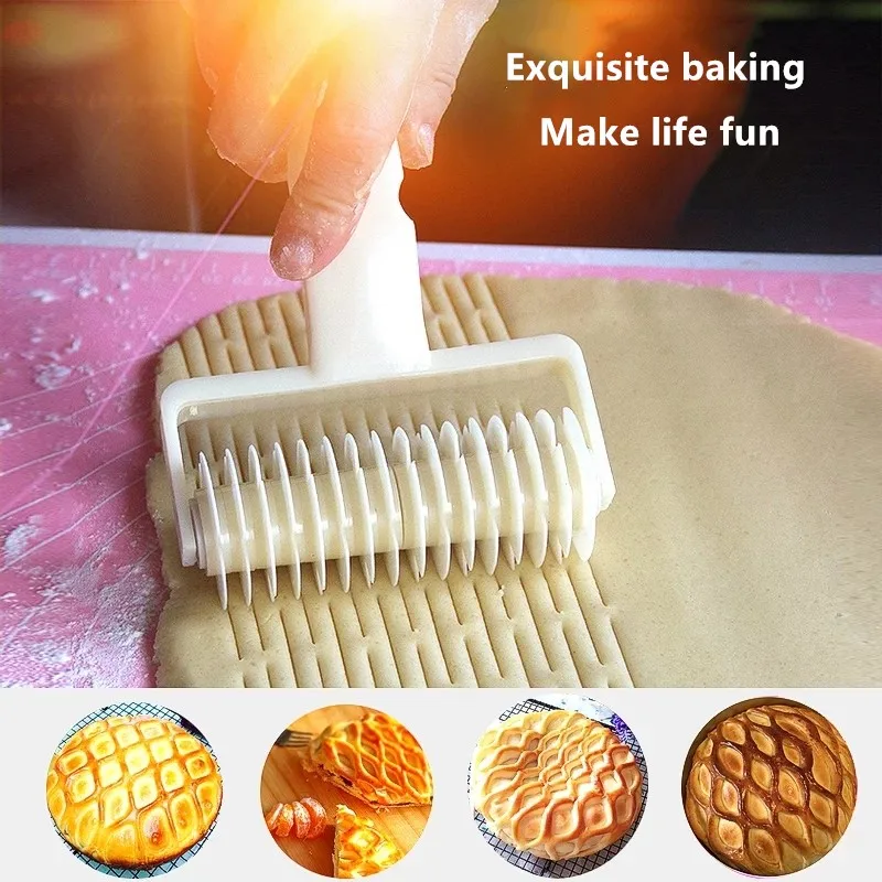 

Large Size Pizza Roller Cutter Pie Cookie Cutter Pastry Baking Tools knife Bakeware Embossing Dough Roller Lattice Cutter Craft