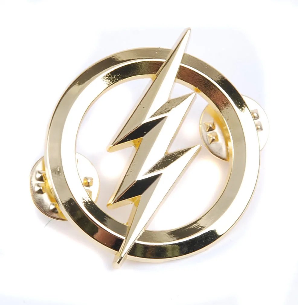 Металлические значки US THE FLASH золотой личный значок| |