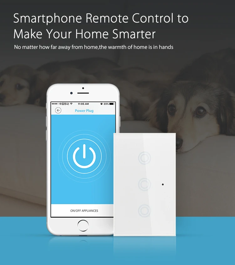 Tuya Smart Life App Wifi умный выключатель настенный выключатель US 1 2 3 банды беспроводной пульт дистанционного управления работает с Alexa Google Home