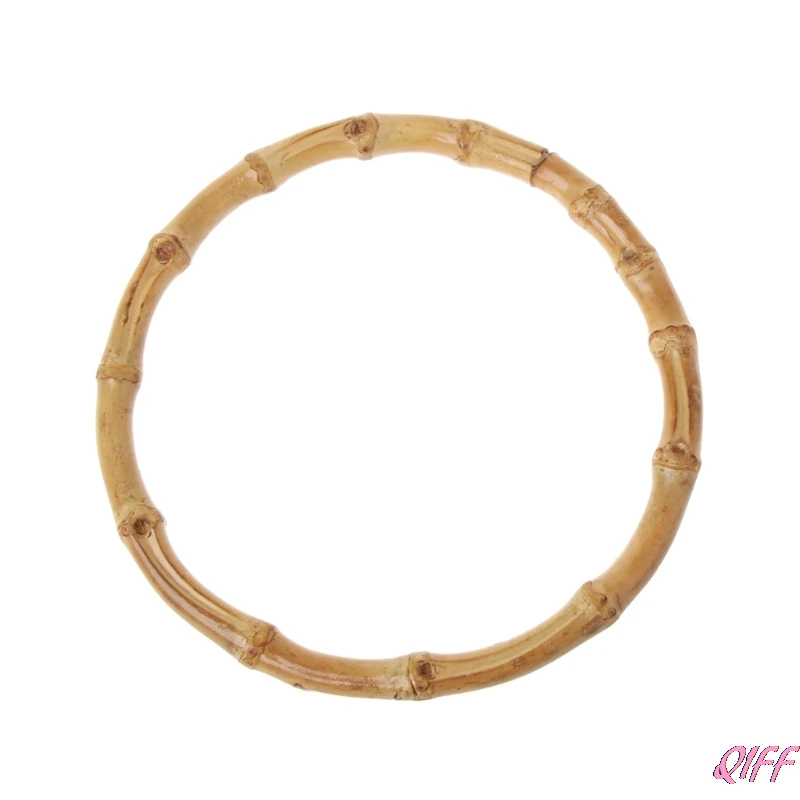 1 х Круглый бамбуковый мешок ручка для Сумочка ручной работы DIY сумки аксессуары