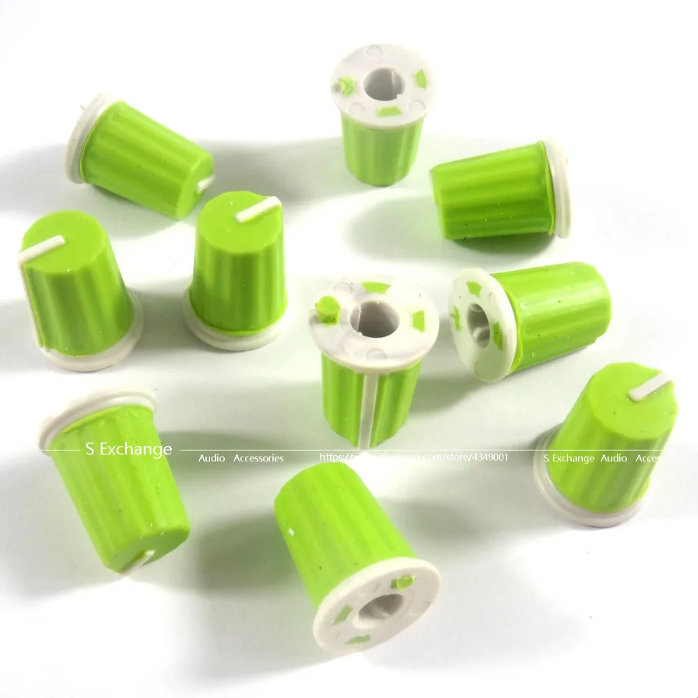 100PCS Replace Knob Cap For Pioneer DJM800 900 2000 NXS, EQ Rotary Knob- DAA1176 DAA1305 Green Color