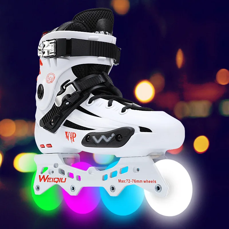 Full Flash Wheel Skates Fancy Straight Adult Men and Women Roller