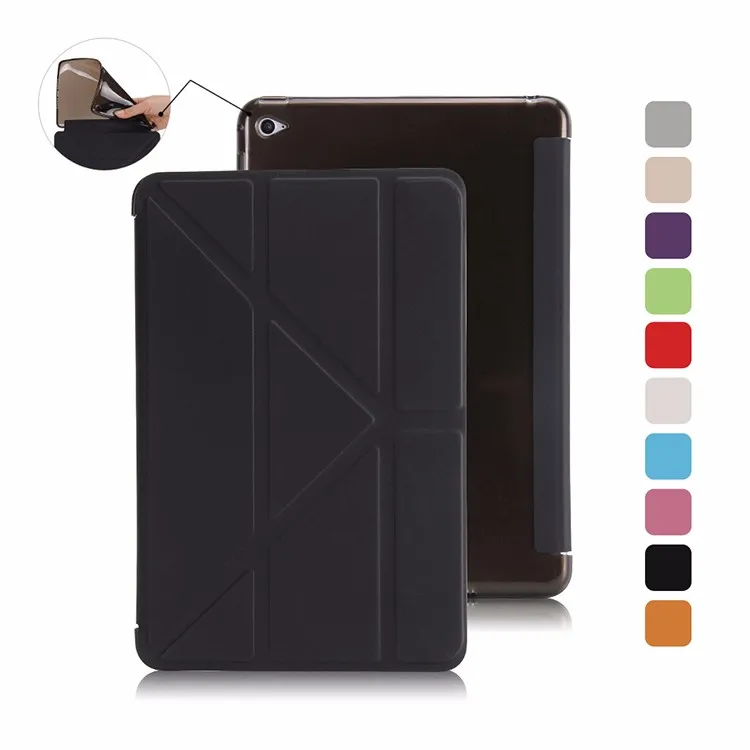 Smart case cover for Apple ipad mini 4 cover Magnet stand flip slim thin soft TPU silicone back full protection apple-ipad-case : image Smart case cover for Apple ipad mini 4 cover Magnet stand flip slim thin soft TPU silicone back full protection apple-ipad-case