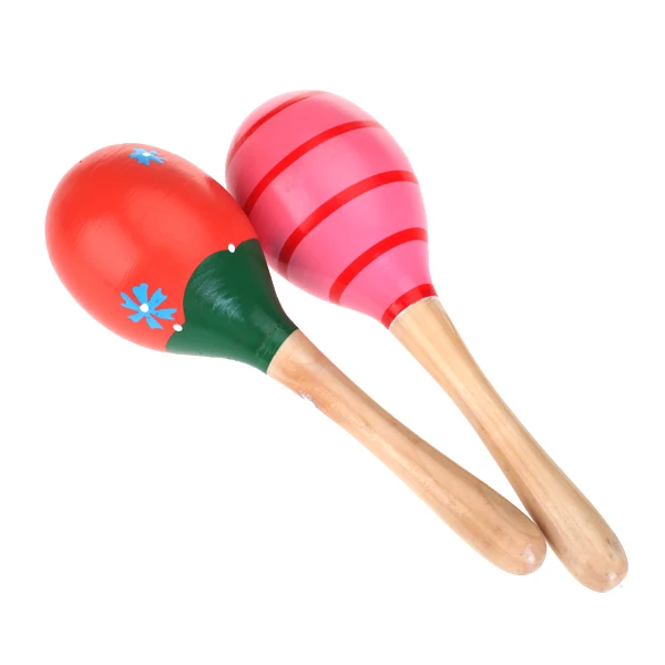 Multiple Colour Wood Maraca Eggs Rattles Baby Kid Shaker pretend Play Toy Musical Instrument Music Party Favors Child Great Gift