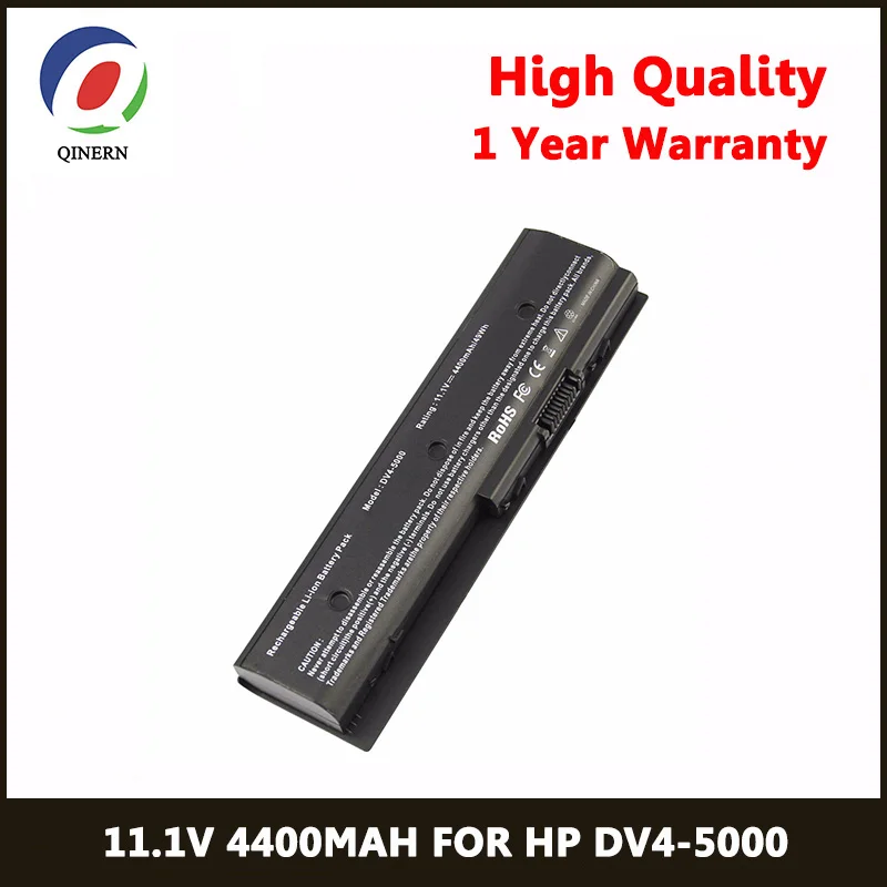 

QINERN 11.1V 4400MAh SA-DV4-5000 Laptop Battery For HP notebook 671567-831 H2L56AA H2L55AA#ABB for HP ENVY dv4 Series Battery