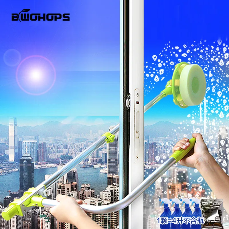 Telescopic Window Cleaner Hobot Building Retractable Pole Window Device