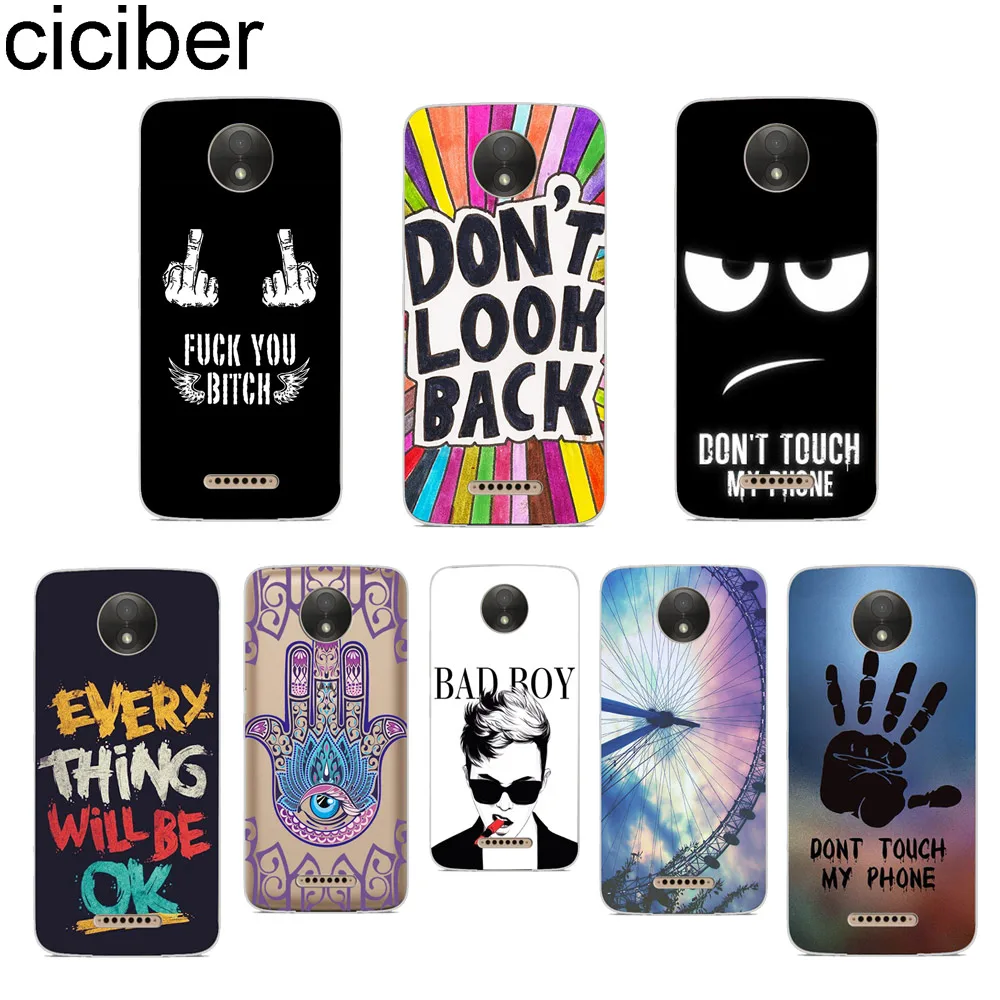 

ciciber Funny pattern Phone Case for Motorola Moto ONE C Z2 Z3 G5 G4 G5S G6 P30 E3 E4 E5 Plus Play Power X4 M Soft TPU Cover