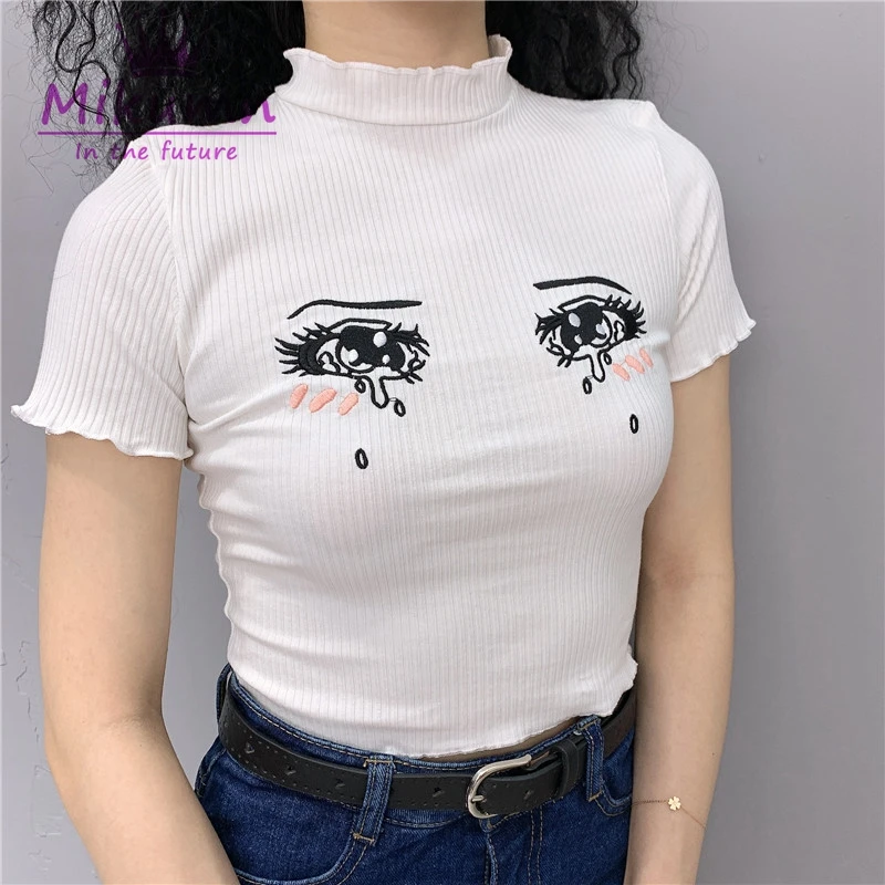 Featured image of post Anime Girls In Crop Tops Zaful women s basic crop tops short sleeve scoop neck t shirt