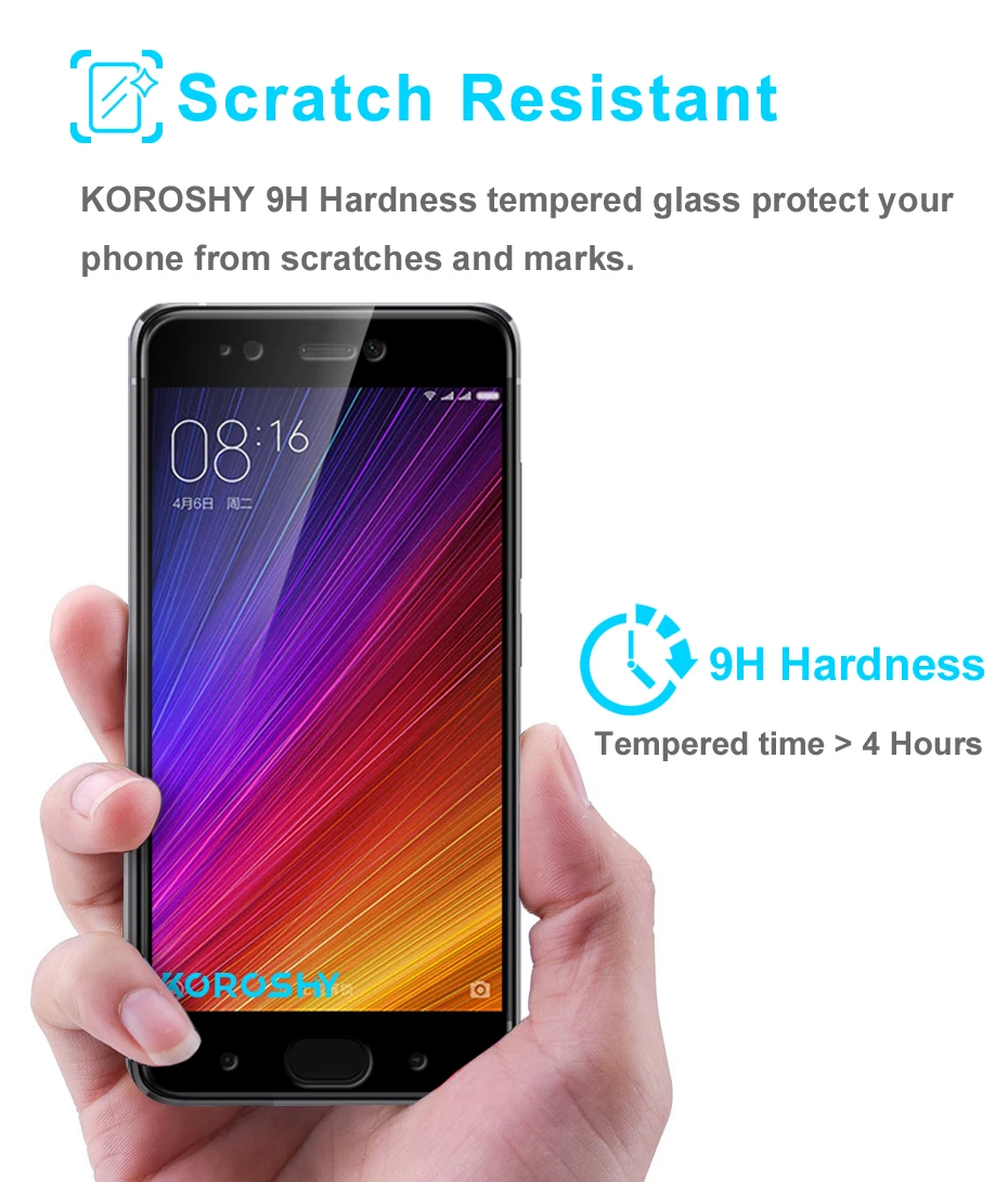KOROSHY 2.5D Full Cover Tempered Glass for Xiaomi Mi5s Plus Xiaomi Mi 5s Plus Screen Protector Toughened Guard Safety Glass Film (5)
