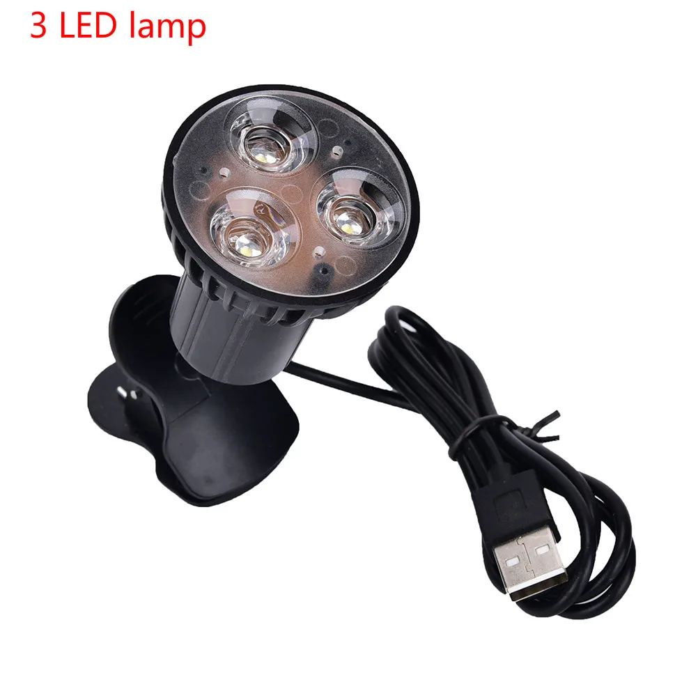 

3 LED USB Flexible Clip On Book Light Super Bright Light For Laptop PC Notebook Home Lighting Portable Desk Reading Lamp
