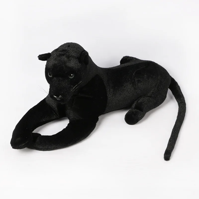 

Home Decor Animal Model Simulation Black Panther Plush Toys Stuffed Leopard Dolls Birthday Gifts For Children