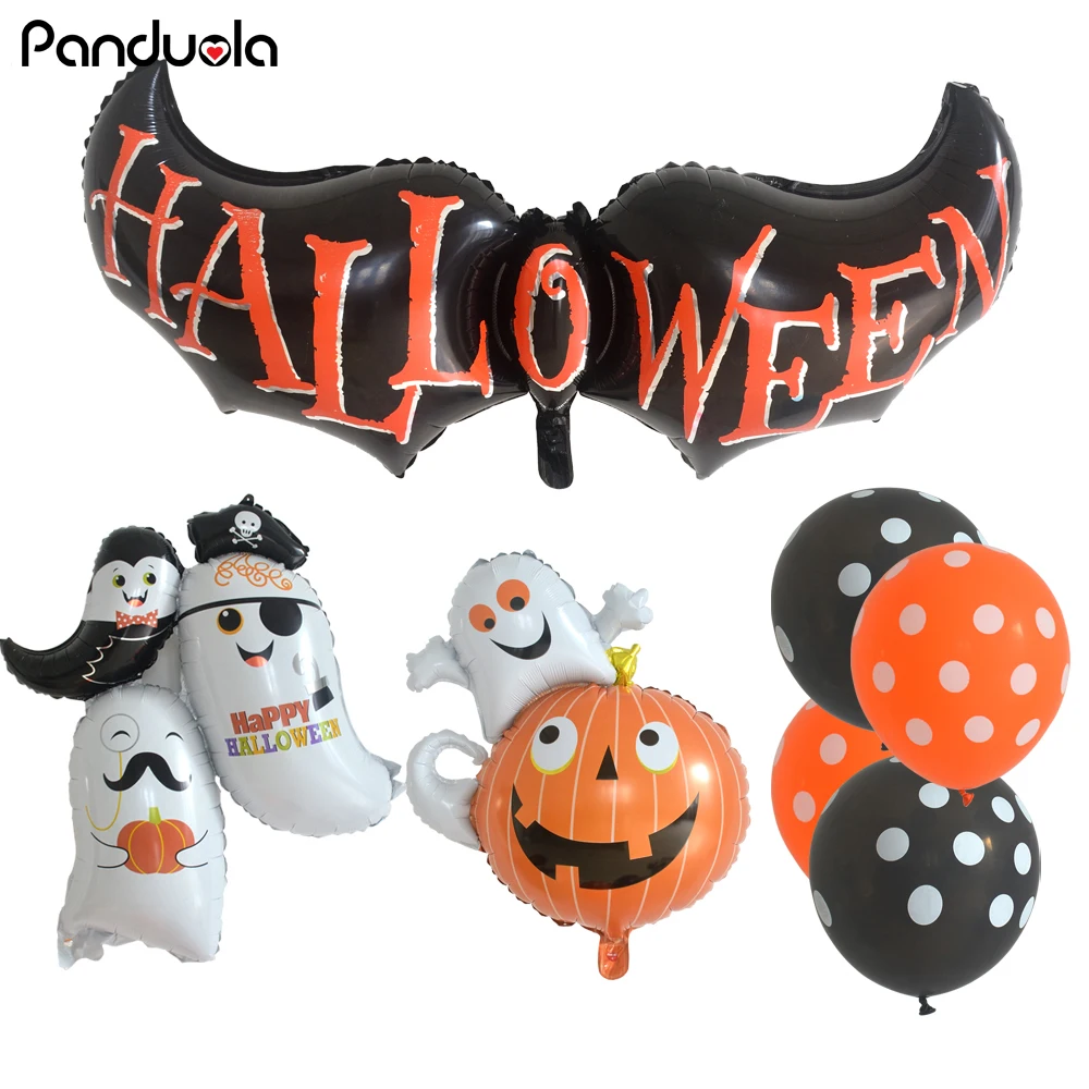 

halloween decoration Pumpkin Ghost Foil Balloons Foil Balloons Kids Toy Bat Globos inflatable halloween Air Balls Party Decor