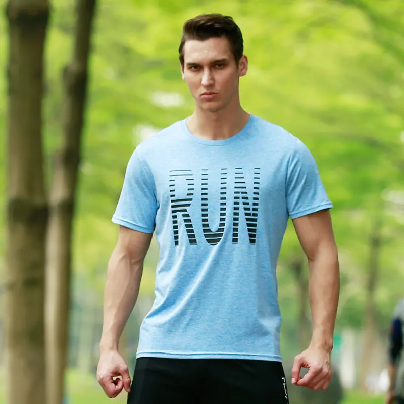 Quick Dry Compression T shirt Men Running Shirt Breathable Outdoor Bodybuilding Clothing Fitness Joggers Basketball font