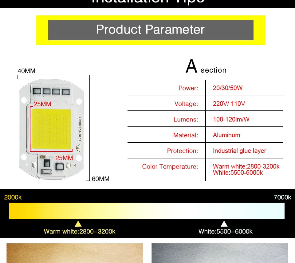 COB LED Chip lamp (3)