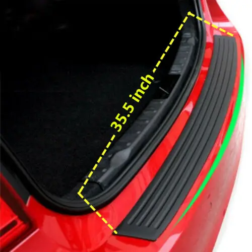 

1x Car Rear Bumper Cover Sticker Strip Protector Trunk Sill Scuff Plate Guard F