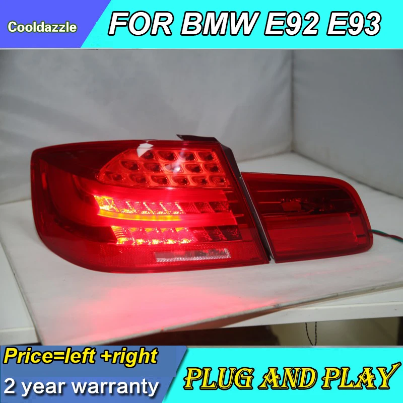 Светодиодный задний фонарь для BMW E92 красный белый 2007 2008 2009 год красного цвета с