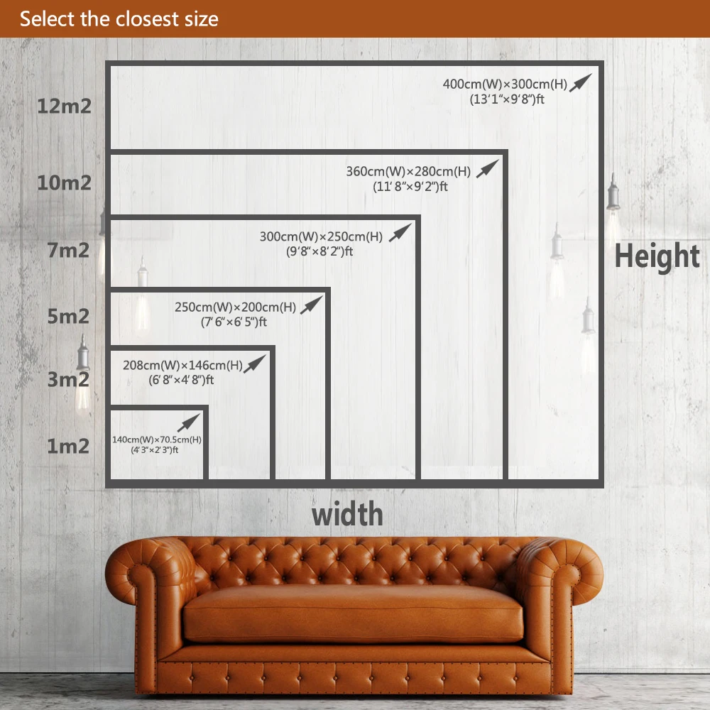 Tembok Besar 3D Mural Dinding Besar Untuk Ruang Tamu Kotak Tiga