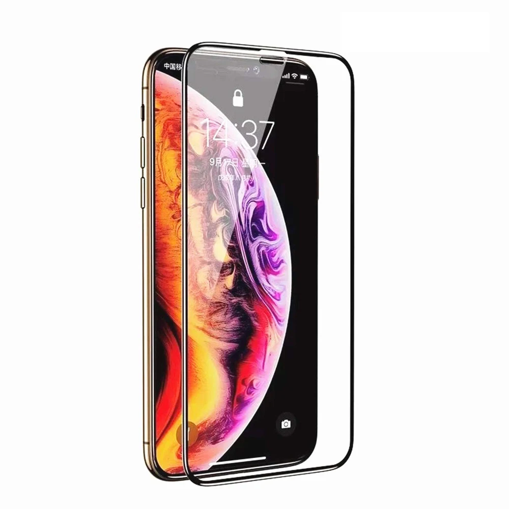 

For iPhone X XS MAX XR Glass CXV Full Cover Curved Edge Screen Protector For iPhone 7 8 6 6s Plus 5 5s SE Tempered Screen Glass