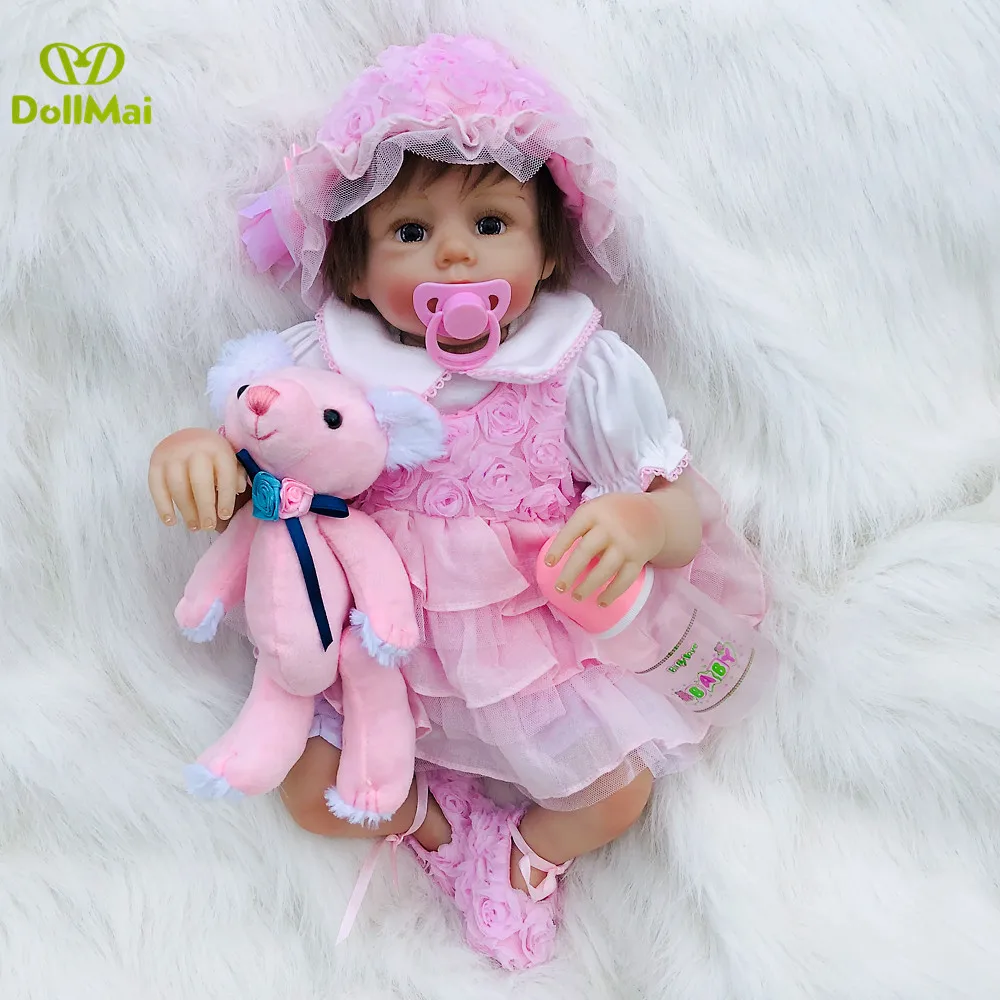 Reborn baby l. o. l куклы, 20 дюймов, 50 см Мягкая силиконовая Возрожденный ребёнок куклы для девочек принцесса младенец получивший новую жизнь bebes кукла трансфер до reborn bonecas Детские Подарочные игрушки