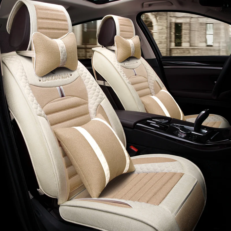 

3D Car Seat Cover Cushion Flax Car Styling For Nissan altima Rouge X-trail Murano Sentra Sylphy versa sunny Tiida