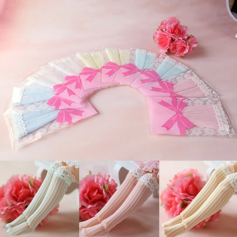

New Blyth Doll Lace Socks Knee Highs Socks for 1/6 Doll Clothes accessories(fit Azone, Kurhn,Pullip,Barbies,Blyth,1/6 Doll)