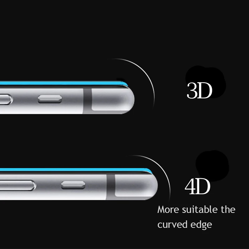 4D полное покрытие lcd закаленное стекло для iPhone 8 8 Plus Новинка 2nd Gen 3D взрывобезопасная Пленка чехол на 8 4," 5,5" черный