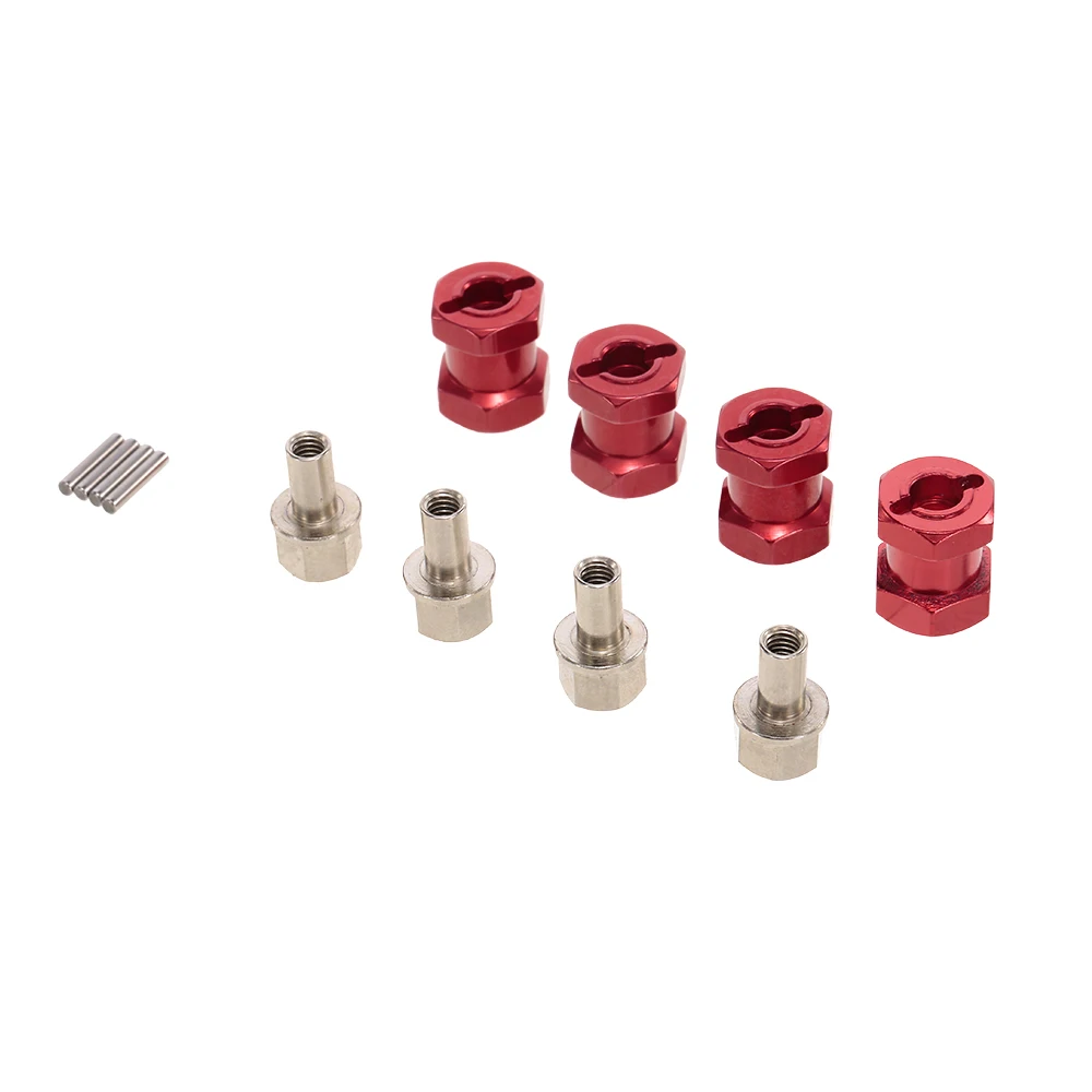 4pcs 12mm Hex 15mm Coupler Tire Extended Adapter for Traxxas Hsp Redcat Rc4wd Tamiya Axial scx10 D90 Hpi RC Car Parts (1)