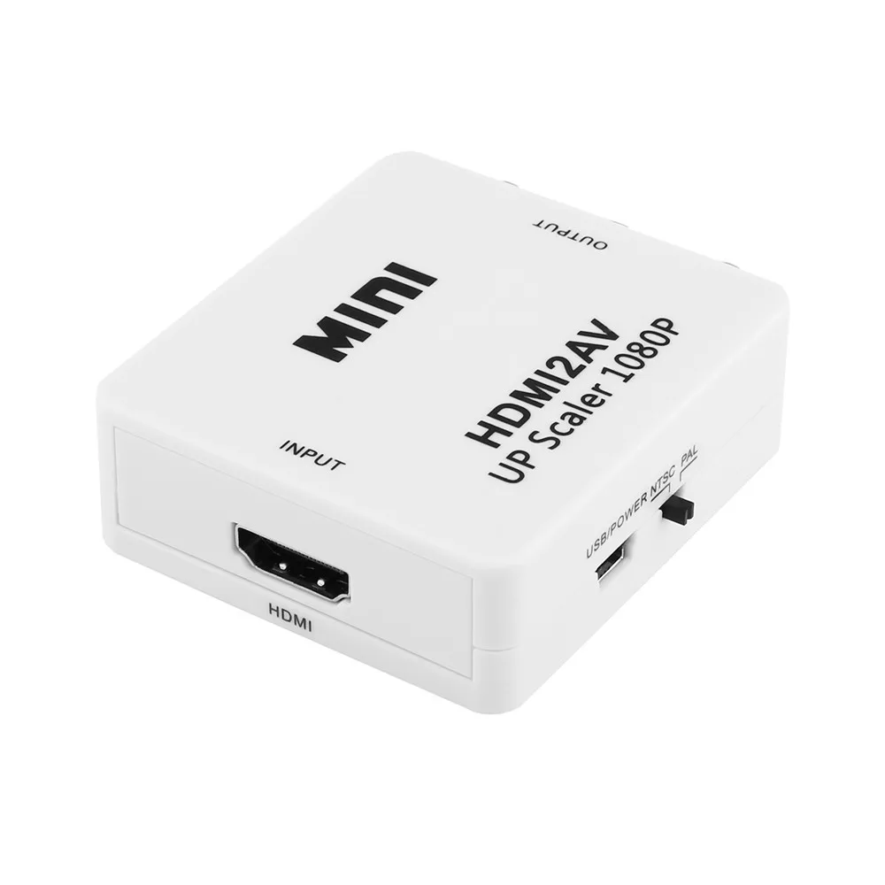 HDMI в AV RCA конвертер адаптер NTSC/PAL HDMI2AV AV/CVSB L/R видео конвертер коробка композитный разъем для ТВ DVD