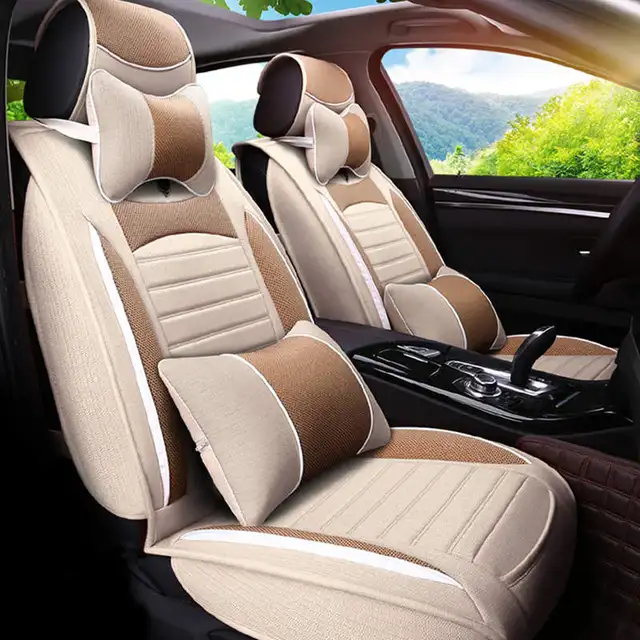 SCOTABC New Luxury Leather Car Seat Covers for Land Rover Range Rover