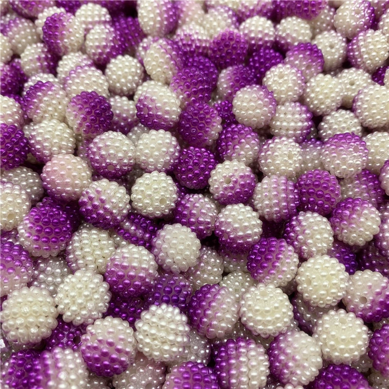 30 шт 12 мм Bayberry бусины с имитацией жемчуга двухцветные круглые свободные бусинки соответствуют Европе бусины для изготовления ювелирных изделий DIY аксессуары - Цвет: 23