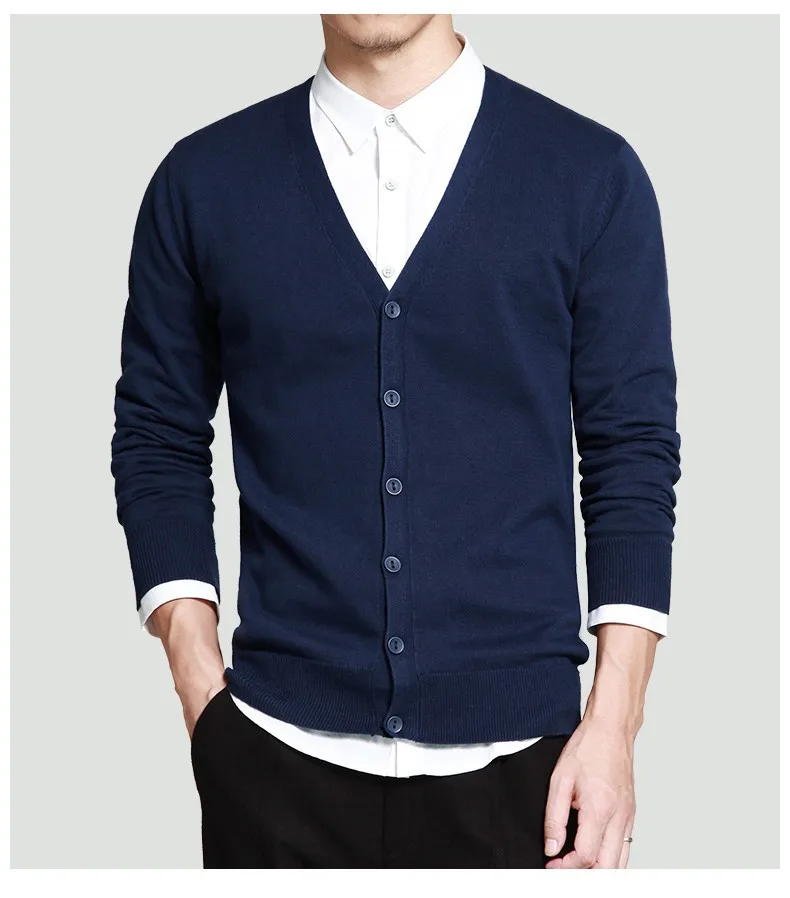 9 colors mens sweater cardigans Simple style cotton knitting spring summer sweater coat V neck long sleeved Muls brand MS16003