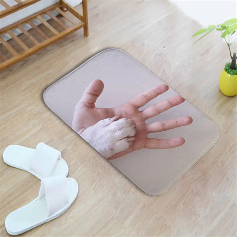 40x60cm Bull Terrier 16 Styles Doormat White Black Dog Bathroom Mats