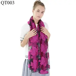 Новый срезанный цветок высокого качества органза роскошный шарф шаль модные женские большие обертывания Женский Повседневный кружевной