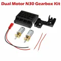 Dual Motor N30 Vertraging Versnellingsbak Kit voor WPL C14 C24 C14K C24K 1:16 RC Auto-in Onderdelen & accessoires van Speelgoed & Hobbies op