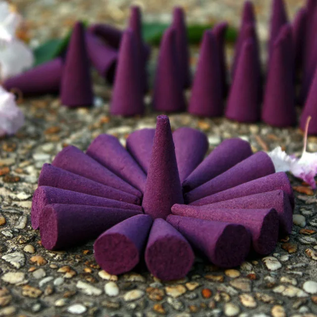 

20Pcs Natural Incense Mix Fragrance Cone Incense Stowage Colorful Incense Cones Rose Scent Tower Incense Tray Potpourri
