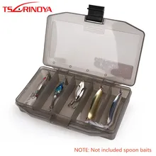 TSURINOYA для рыбалки приманки коробка 17,5*11*3 см 5 отделений ящик для рыболовных снастей для вертушечная наживка Портативный Пластик приманки коробка Pesca Peche