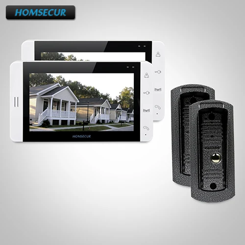 

HOMSECUR 7" Video Door Entry Phone Call System+White Monitor for Home Security 2C2M : TC041 Camera + TM703-W Monitor (White)