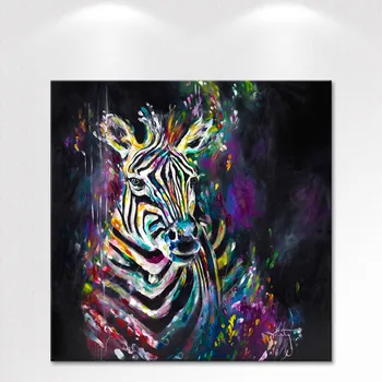 

Canvas Print Animal zebra Oil Painting Wall Art Picture Printed on Canvas wall pictures for living room decorative pictures