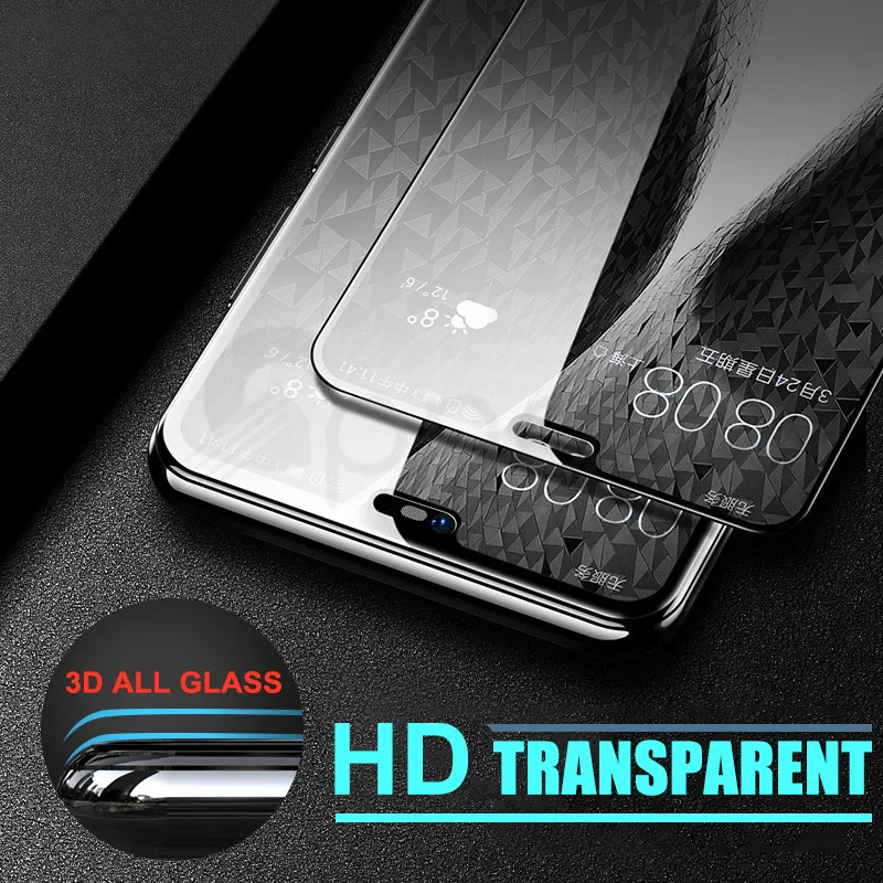 3D الزجاج على لهواوي P20 برو لايت زائد واقي للشاشة الزجاج المقسى لهواوي P الذكية 2019 نوفا 3E غشاء واقي حالة