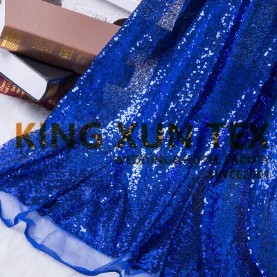 Дешевые цены блесток ткань для Скатерти События платье Свадебные украшения - Цвет: royal blue