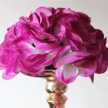 SPR праздничное украшение цветок, вечерние шёлковые цветы для украшения шар сиреневый 20 см-свадебное украшение целующийся шар