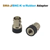SMA-J (SMA Male)/BNC-K (BNC Female) jack with Black Rubber RF Adapter 2