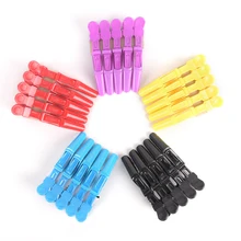 5 шт./компл. цвета: черный, фиолетовый, синий Аллигатор Заколки для волос заколки клюв Секционирование зажим Парикмахерские Ножницы Уход за волосами Инструменты для укладки волос аксессуар