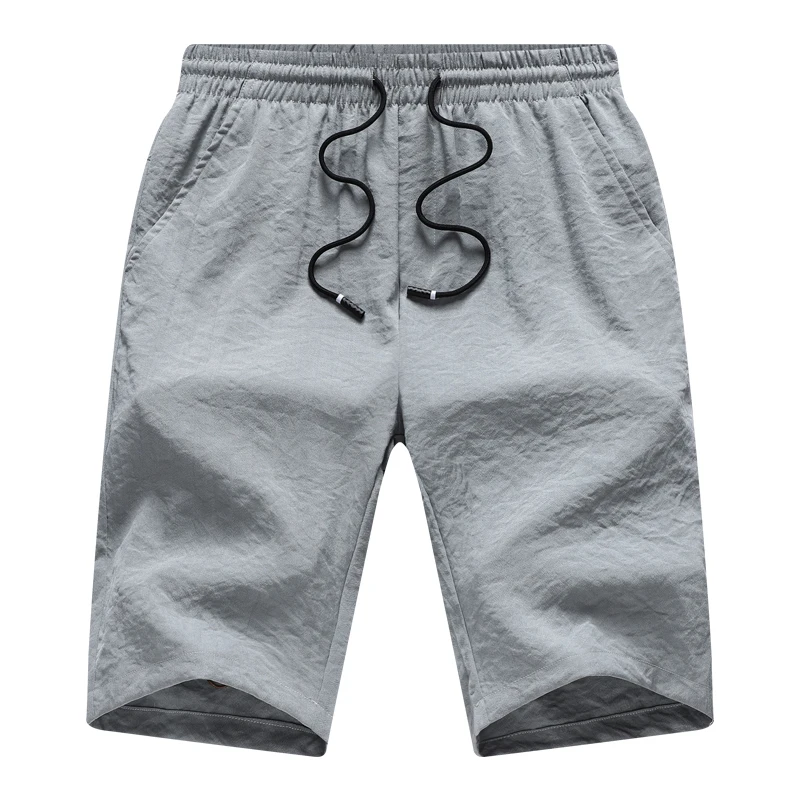 Однотонные мужские шорты с скрытым задним карманом плюс размер 4XL летние пляжные х/б мужские Шорты повседневные Простые мужские шорты с боковыми карманами