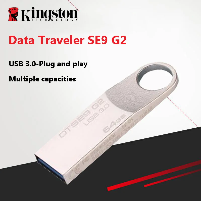 Kingston USB 64 ГБ DataTraveler USB флеш-накопитель 3,0 32 Гб 128 Гб 16 Гб 8 Гб флешки U Stick DTSE9G2 флеш-накопитель металлическая флеш-память