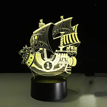 

One Piece Miles Sunshine Lamp 3d Visual Led Lights For Kids Touch Usb Table As Lampe Baby Sleeping Nightlight Usb Led Light Lamp