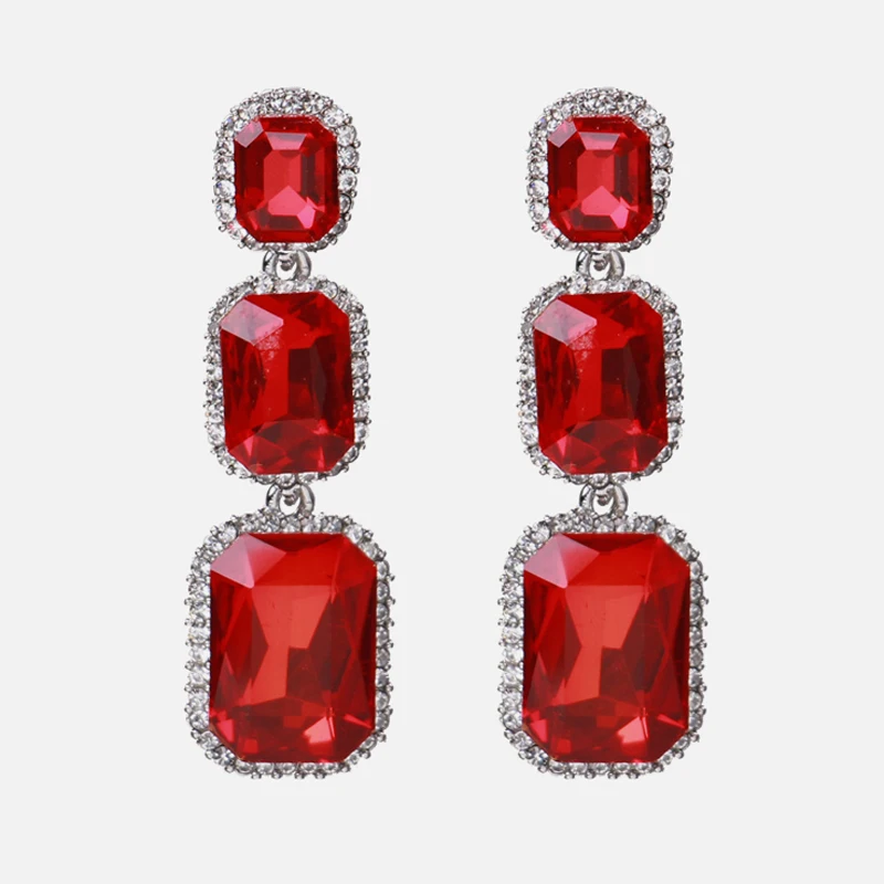 HTB1F2adP6TpK1RjSZKPq6y3UpXar - Ztech Red Pendant Za Earrings 2019 Handmade Resin Flower Crystal Beads Statement Bridal Earring Party Dangle Drop Earrings Gift